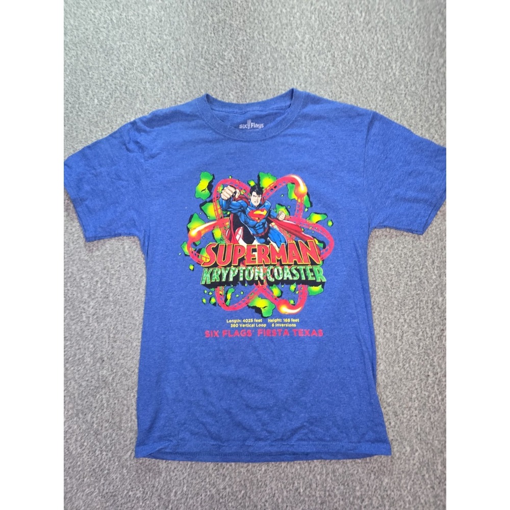 Six Flags Superman Krypton Coaster T Shirt Small